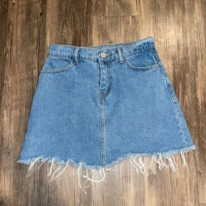 Women’s Distressed Jean Skirt